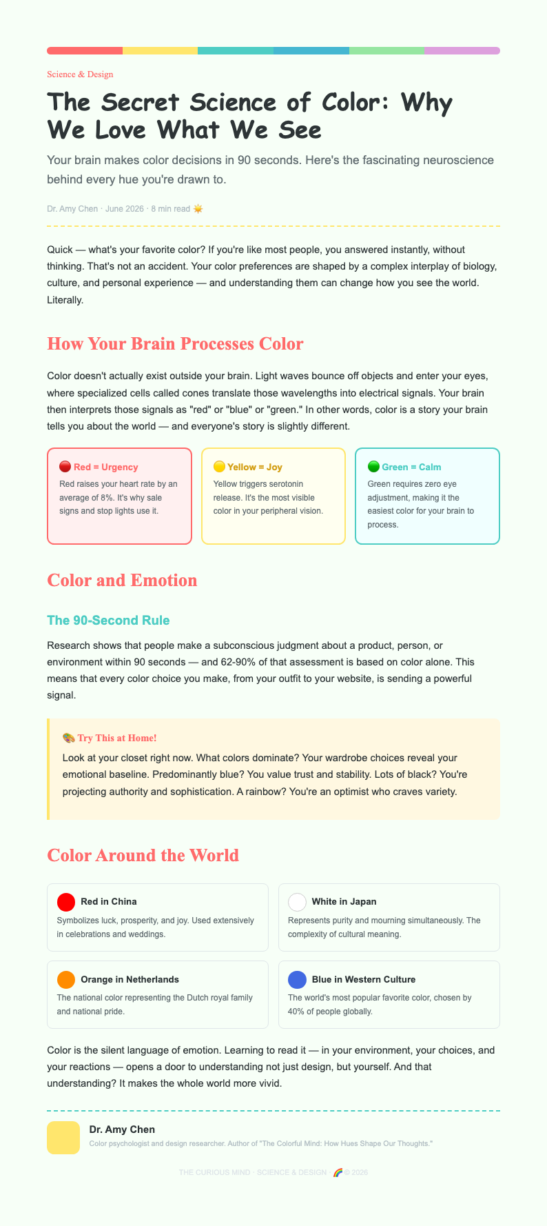 Playful Colorful Blog Post